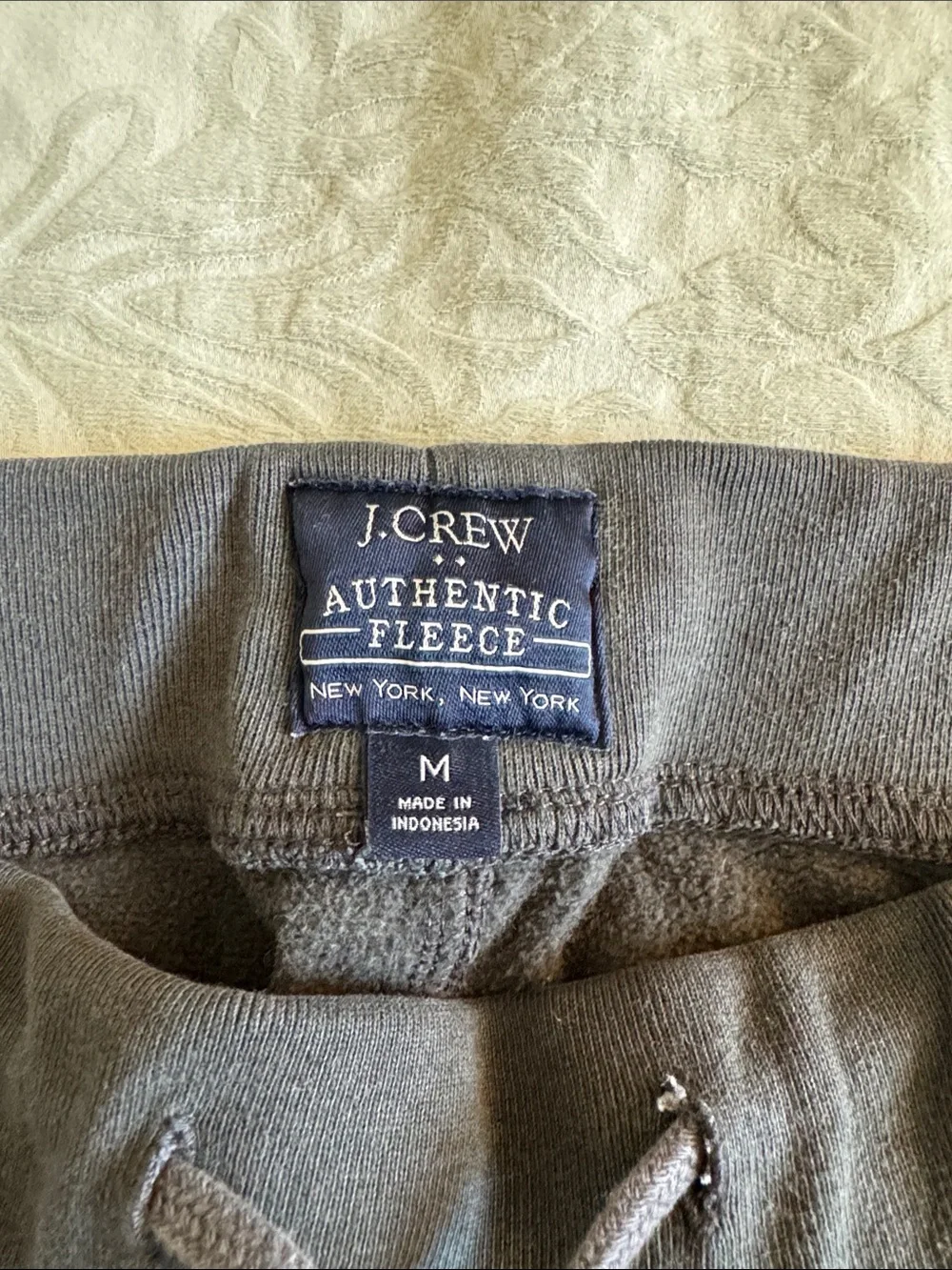 J. Crew Charcoal Gray Drawstring Authentic Fleece Sweatpants
